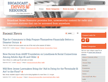 Tablet Screenshot of broadcastnewsresource.com